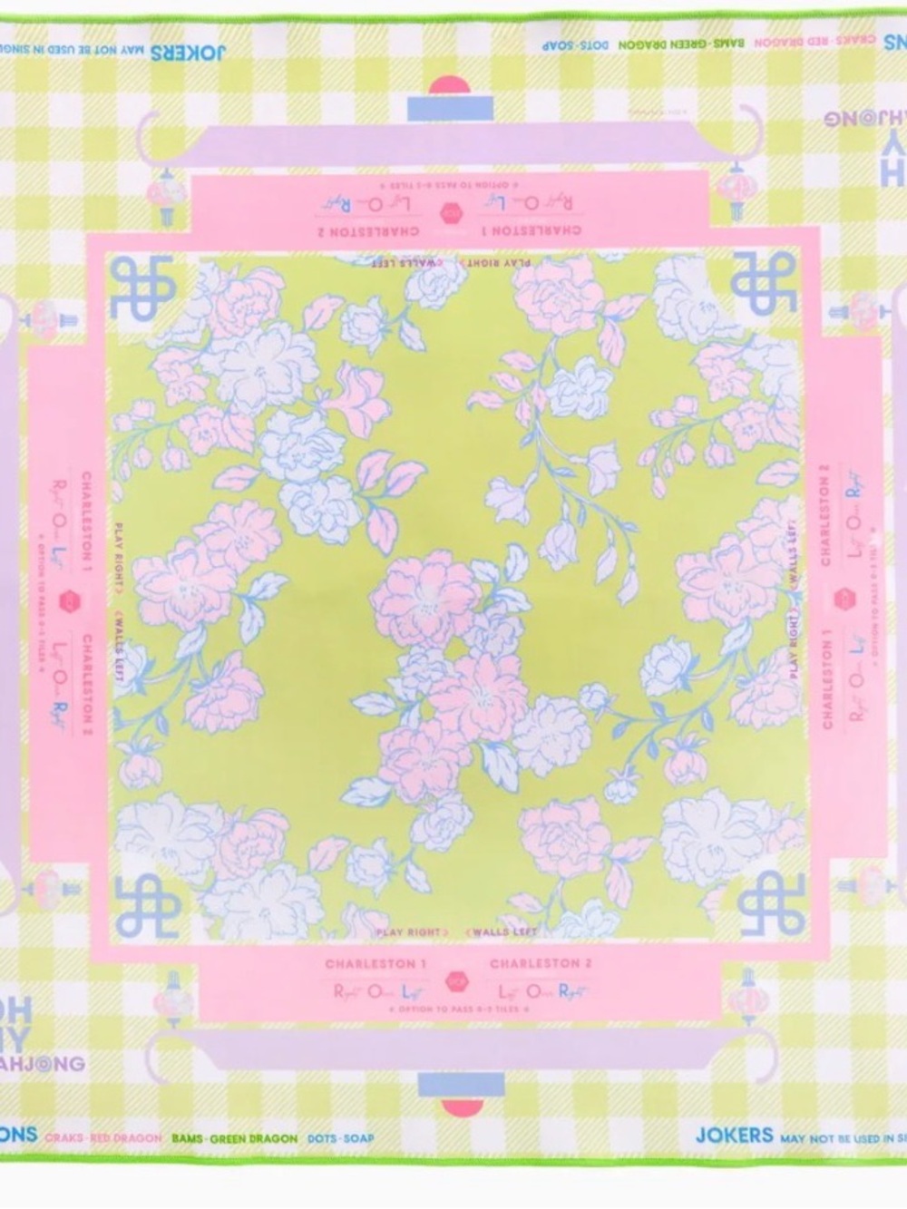 Oh My Mahjong - Garden Party Mat in Green